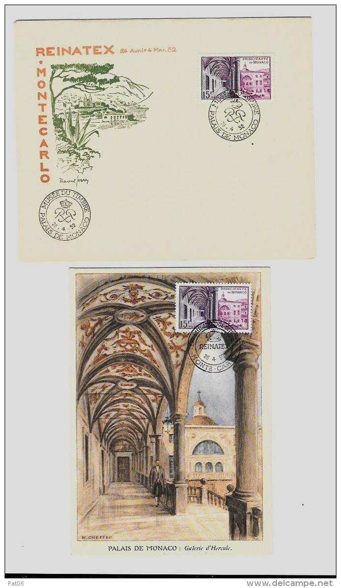 Principauté De Monaco &laquo; MONACO &raquo;MONACO  26.4.1952 Au 4.5.1952&laquo; REINATEX &ndash; Musée Du Timbre &raquo - Colecciones & Lotes