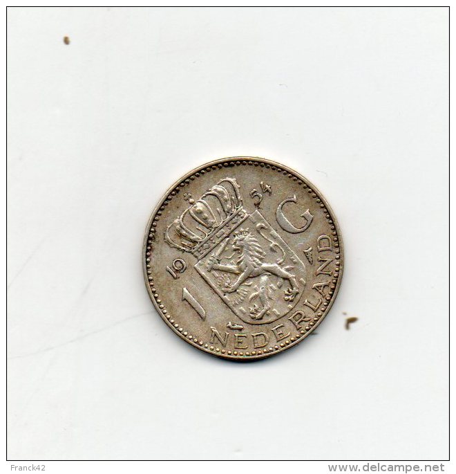 Pays Bas. 1 Gulden 1954. Argent - 1948-1980 : Juliana