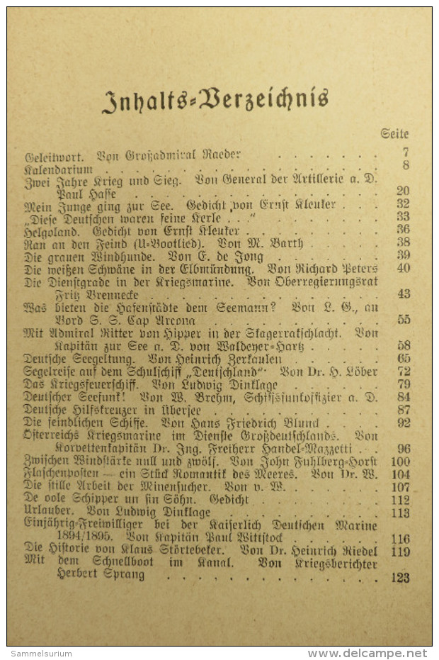"Köhlers Flotten-Kalender 1942" Das Deutsche Jahrbuch - Kalender