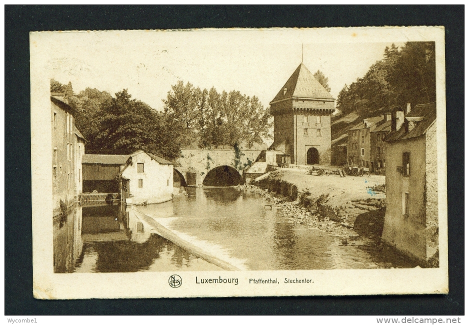 LUXEMBOURG  -  Pfaffenthal  Siechentor  Used Vintage Postcard - Luxemburg - Town