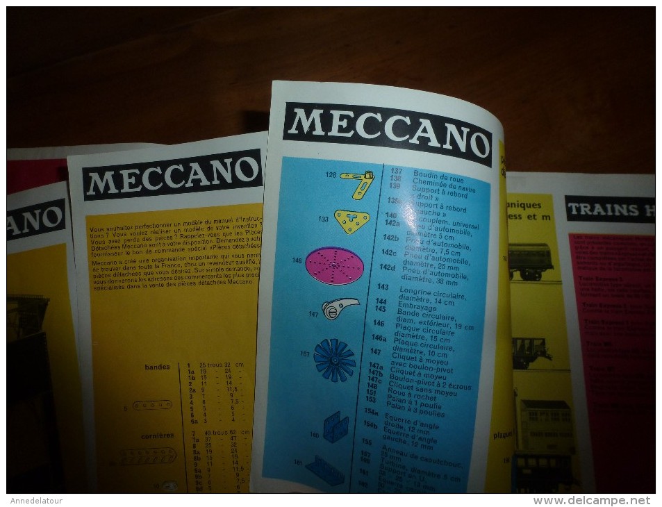 1960-1961 Catalogue MECCANO . TRAINS HORNBY . HOrnby-acHO . DINK TOYS 32 Ages Dont Coverture + 2 Annexes Dim. 21cm/14cm - Meccano