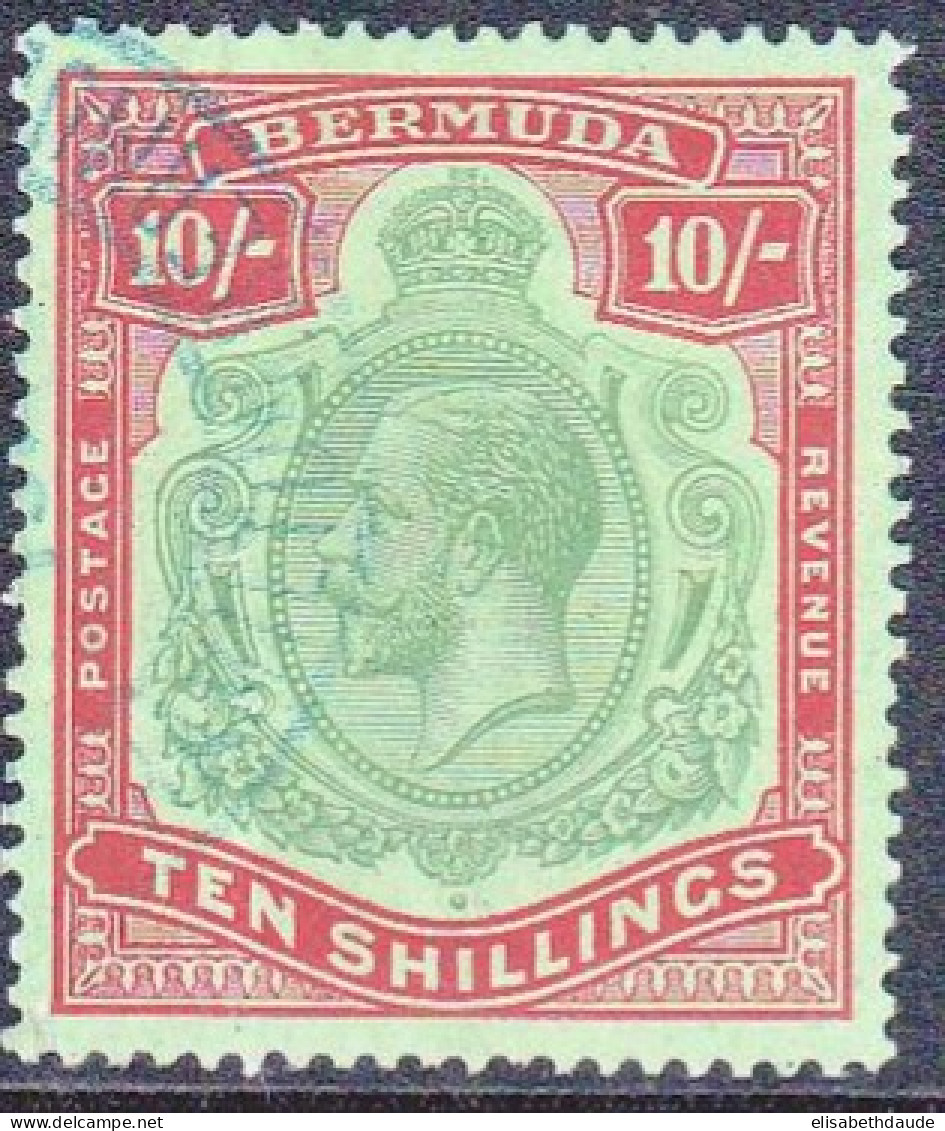 BERMUDA - 1922 - YVERT N°86 OBLITERE - COTE = 235 EUROS - TB - Bermudes