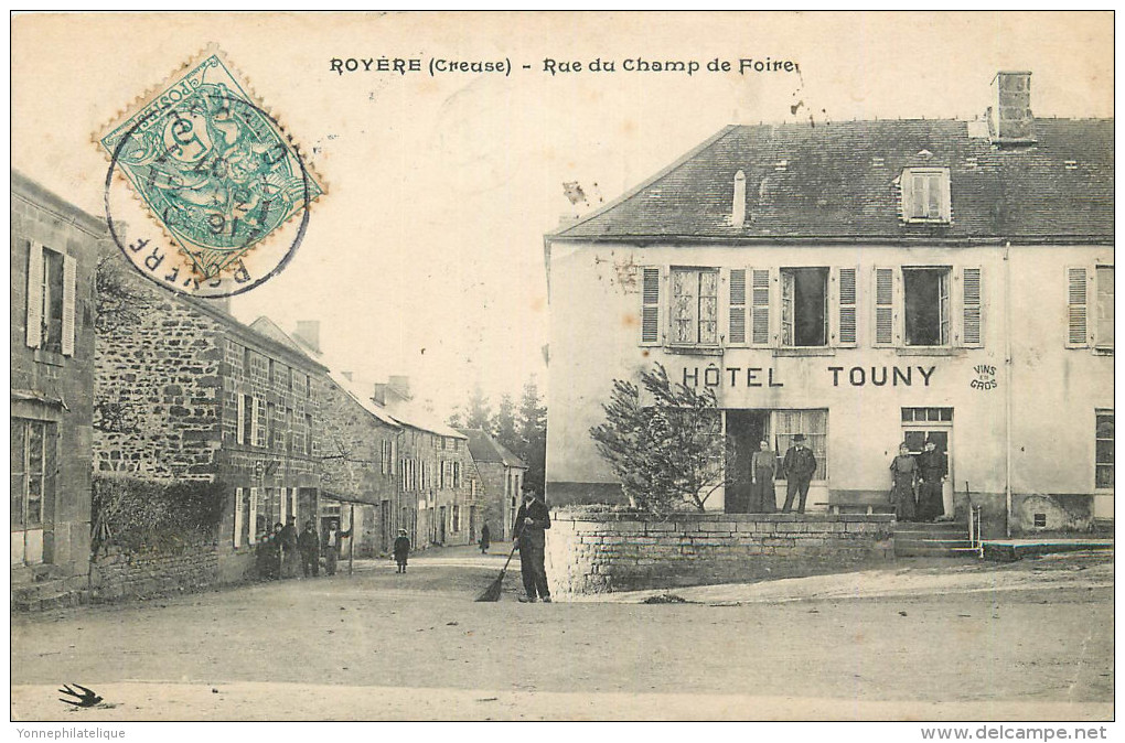 23 - Creuse - Royère - Rue Du Champ De Foire - Royere
