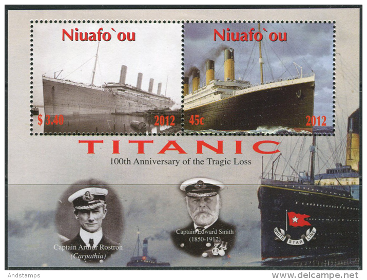 Niuafo'ou 2012. Michel #469/72+Bl.#43 MNH/Luxe. 100th Anniversary Of The Sinking Of The "Titanic". (B-49) - Sonstige - Ozeanien