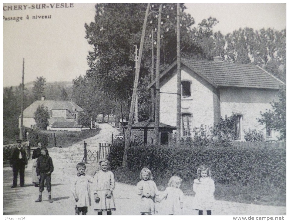 CPA 51 Marne Jonchery-sur-Vesle Le Passage à Niveau - Jonchery-sur-Vesle