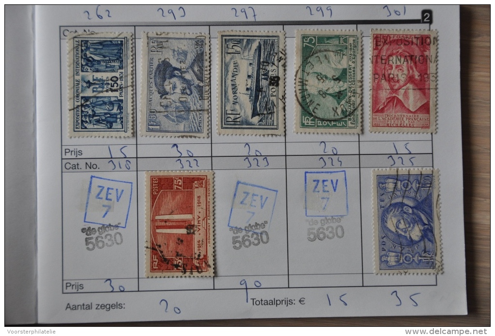 3 ++ BOOKLET WITH STAMPS ++ FRANCE ++ USED - Verzamelingen (zonder Album)