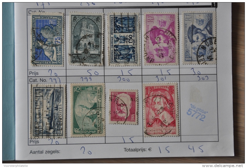 4 ++ BOOKLET WITH STAMPS ++ FRANCE ++ USED - Verzamelingen (zonder Album)