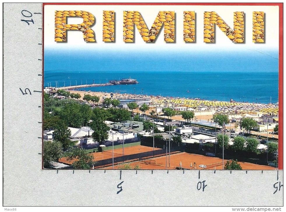 CARTOLINA NV ITALIA - RIMINI - Scorcio Panoramico - Spiaggia - Panorama - Vedutine - 10 X 15 - Rimini