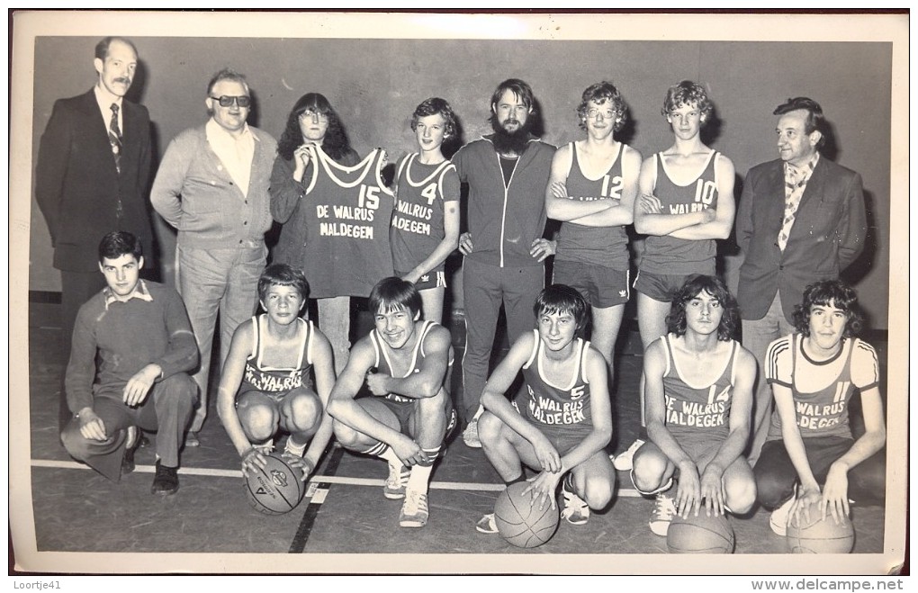 Foto  Photo - Basketbal Ploeg - De Walrus - Kadetten  - Maldegem - Autres & Non Classés