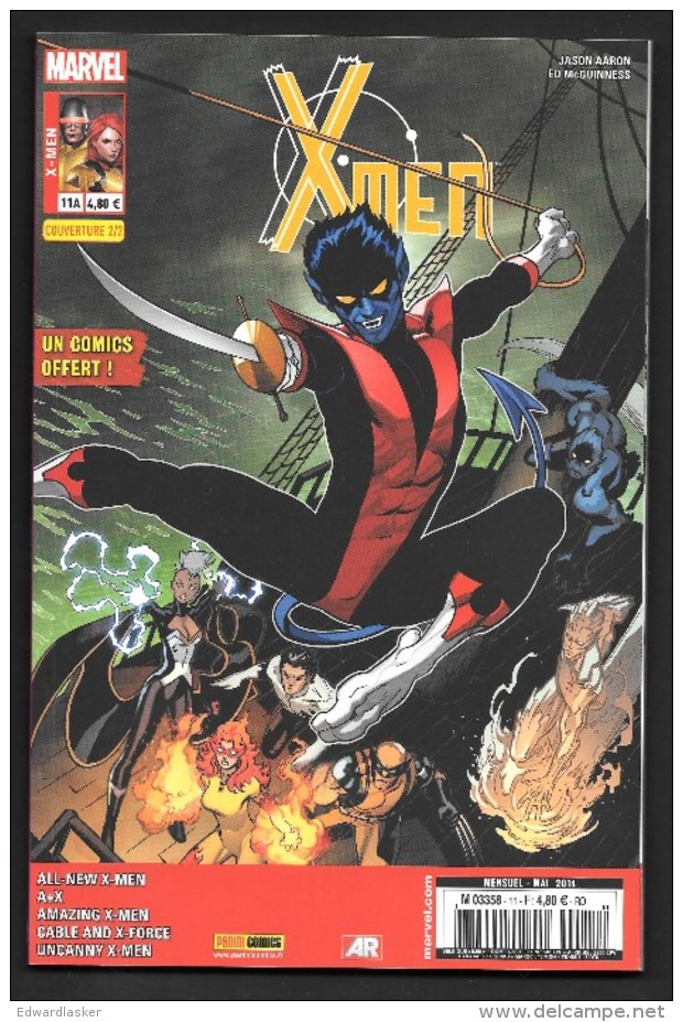 X-MEN [V4] N°11A - Mai 2014 - Couverture 2/2 - Panini Comics - état Neuf - XMen