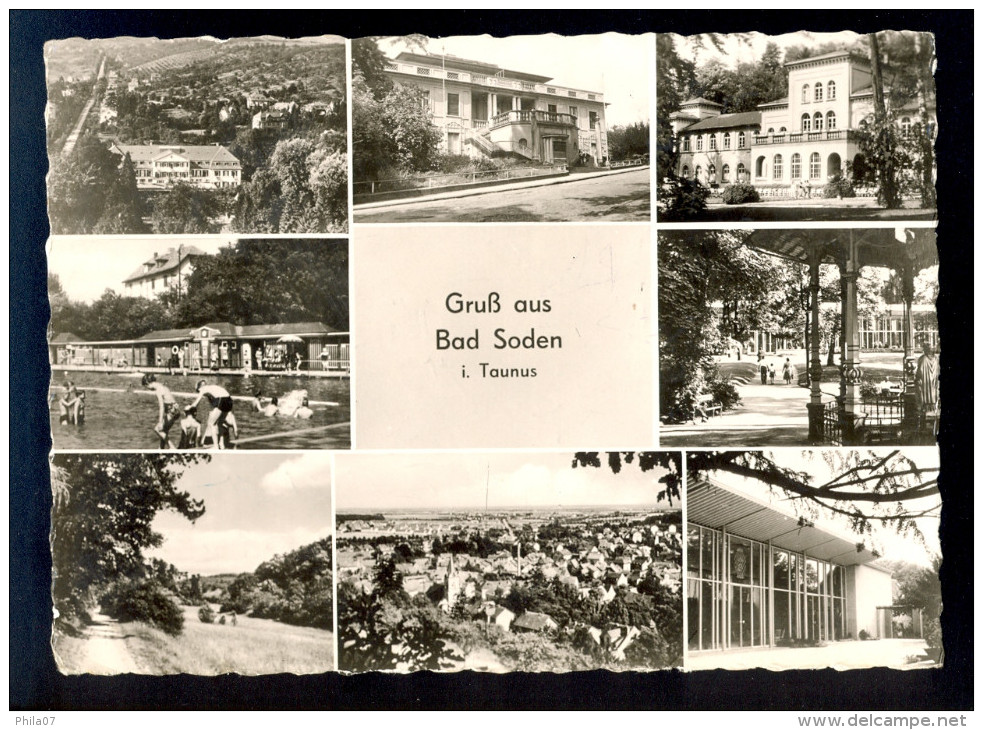 Gruss Aus Bad Soden I. Taunus / Postcard Circulated, 2 Scans - Bad Soden