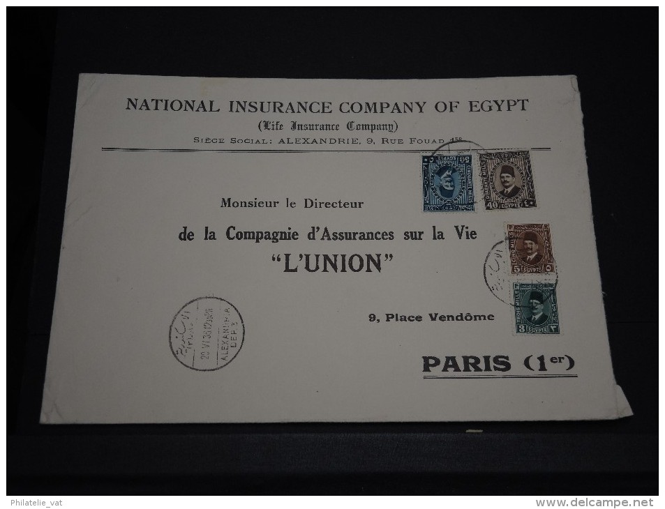 EGYPTE - Env Pour Paris - Grand Format - A Bien étudier - Détaillons Collection -Lot N° 16466 - Covers & Documents