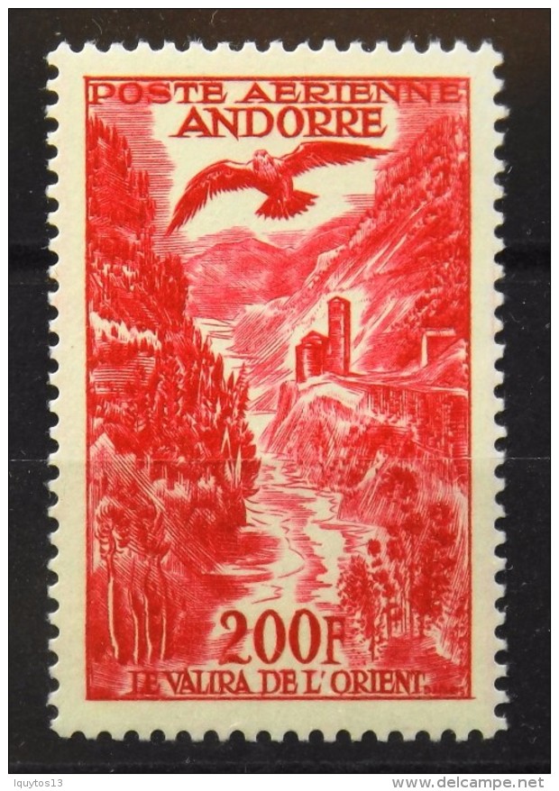 ANDORRE 1955-57 - Poste-Aérienne N° 3 - 1 TIMBRE NEUF** Y&T 36,00€ - Parfait état - - Airmail