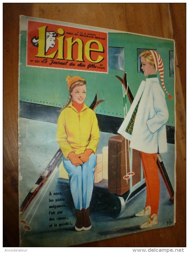 1960 LINE(couverture Par ALSAN) : L'histoire D'AGATHA CHISTIE;Le Beau Chien COLLEY; Mode Chez Les ZOULOUS - Line
