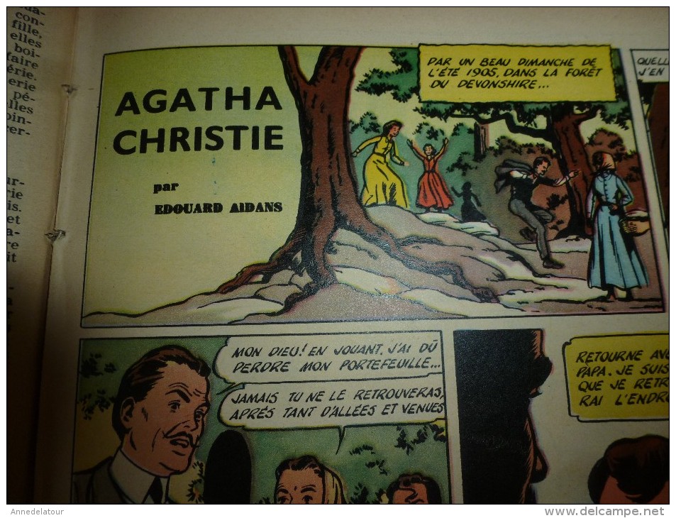 1960 LINE(couverture par ALSAN) : L'histoire d'AGATHA CHISTIE;Le beau chien COLLEY; Mode chez les ZOULOUS