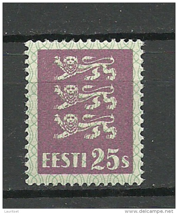 ESTLAND Estonia 1929 Michel 83 Thin Paper Type * - Estonie