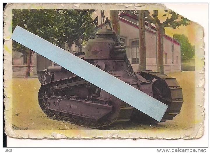 Chars Tanks Blindés Rcc Bcc As FT17 Renault Photo Bourg Les Valence Insigne  Tranchées Poilus 1914-1918 14-18 Ww1 Wk1 - War, Military