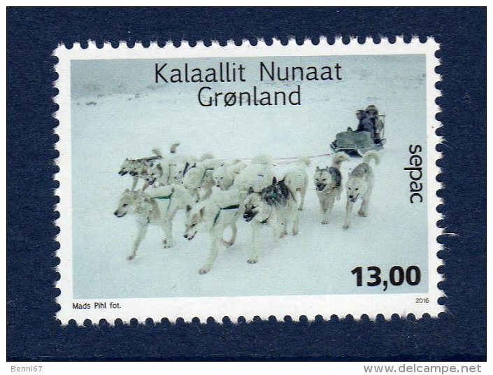 GROENLAND Greenland 2016 Traineau A Chiens MNH ** - Andere Verkehrsträger