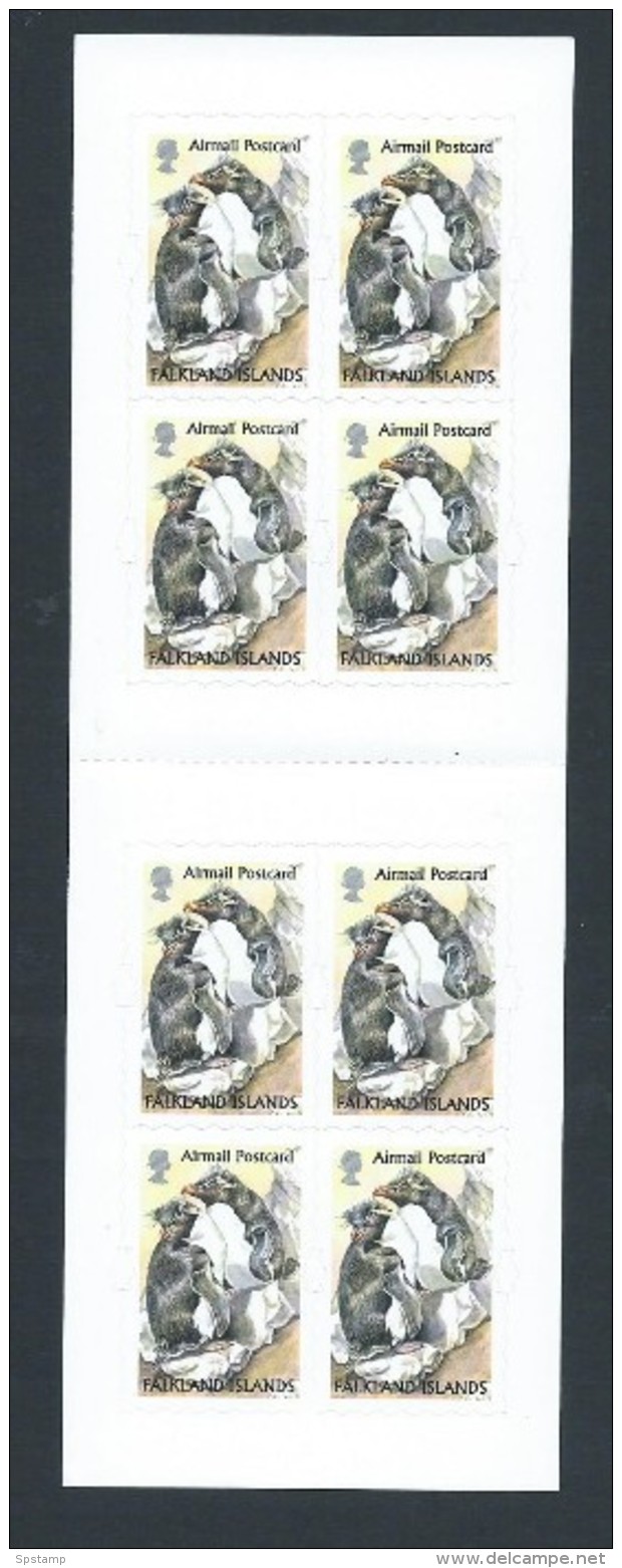 Falkland Islands 2003 Rockhopper Penguins Booklet Of 8 Self Adhesives Complete MNH - Falkland Islands