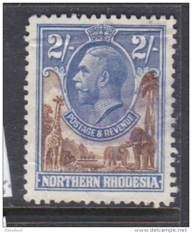 Northern Rhodesia, 1925, George V, 2/=,  Used, FISCAL - Northern Rhodesia (...-1963)