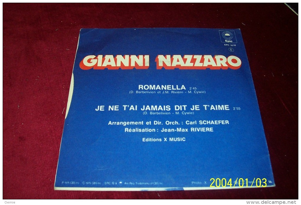 GIANNI NAZZARO   °  ROMANELLA - Complete Collections