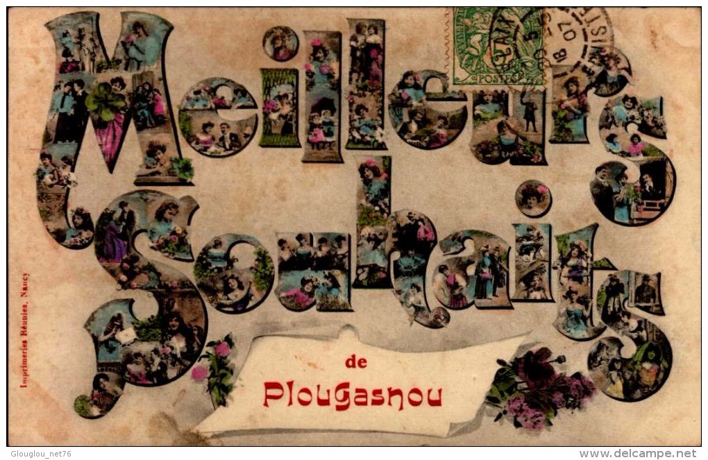 29-MEILLEURS SOUHAITS DE PLOUGASNOU....CPA   . - Plougasnou