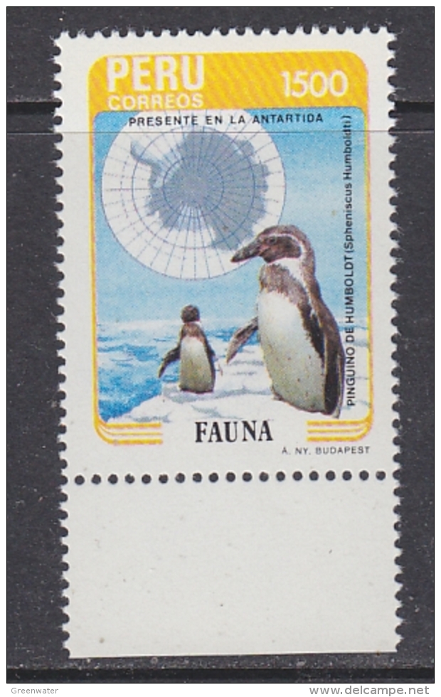 Peru 1985 Antarctica / Penguin 1v ** Mnh (30384) - Peru
