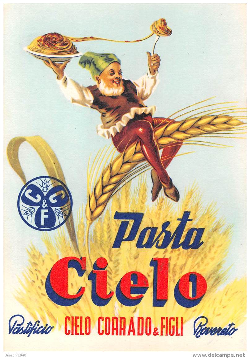 05710 "ROVERETO (TN) - PASTA CIELO - PASTIFICIO CIELO CORRADO &amp; FIGLI" CARTOLINA COMM. INTESTATA, NON SPEDITA - Altri & Non Classificati