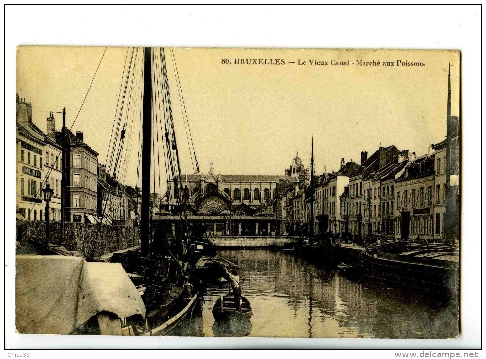 17222 -  Bruxelles  -   Le Vieux Canal  -  Marché Aux Poissons - Hafenwesen