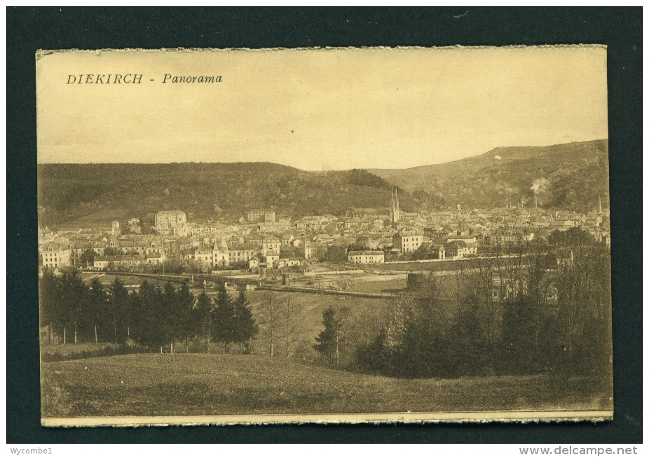 LUXEMBOURG  -  Diekirch  Panorama  Unused Vintage Postcard - Diekirch