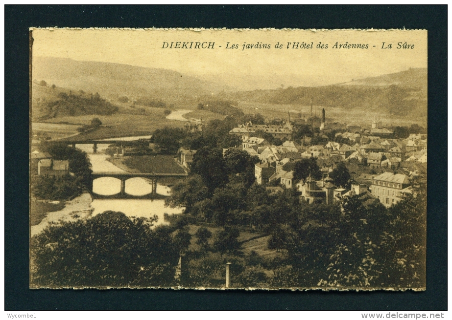 LUXEMBOURG  -  Diekirch  Les Jardines De L'Hotel Des Ardennes  Unused Vintage Postcard - Diekirch