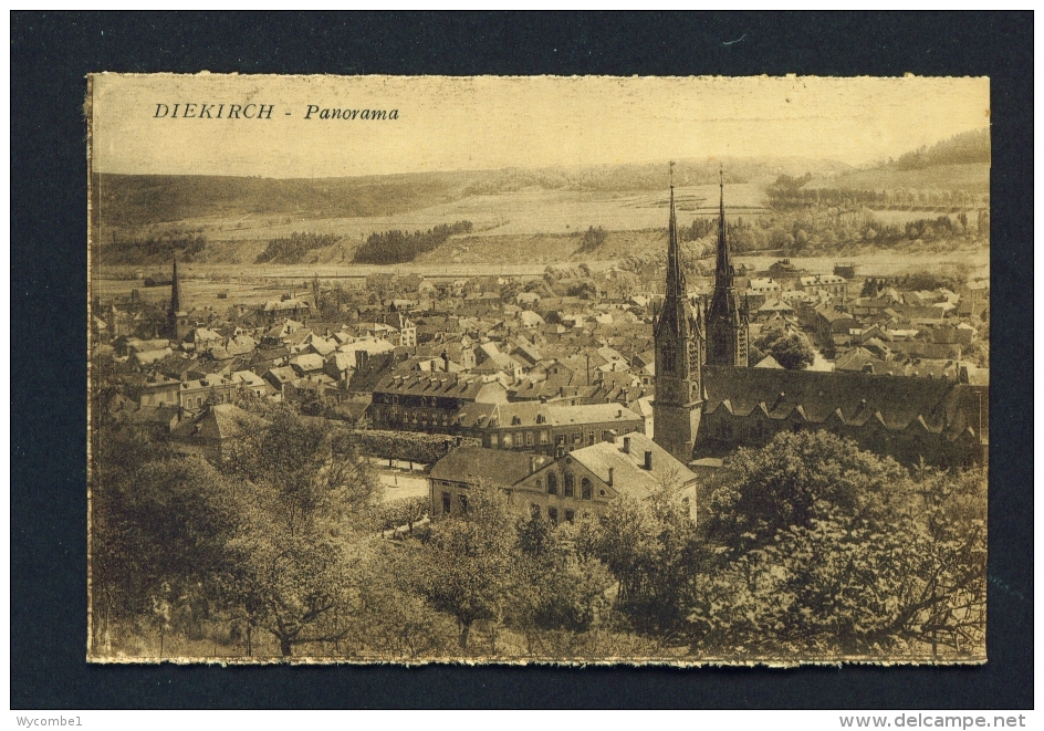 LUXEMBOURG  -  Diekirch  Panorama  Unused Vintage Postcard - Diekirch