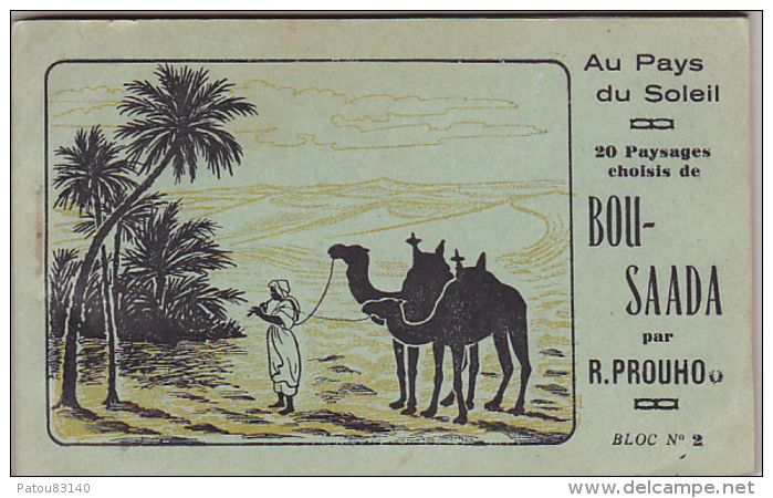 ALGERIE.  BOU- SAADA.  CARNET DE 20 CARTES COLLECTION TEBOUL - Autres & Non Classés