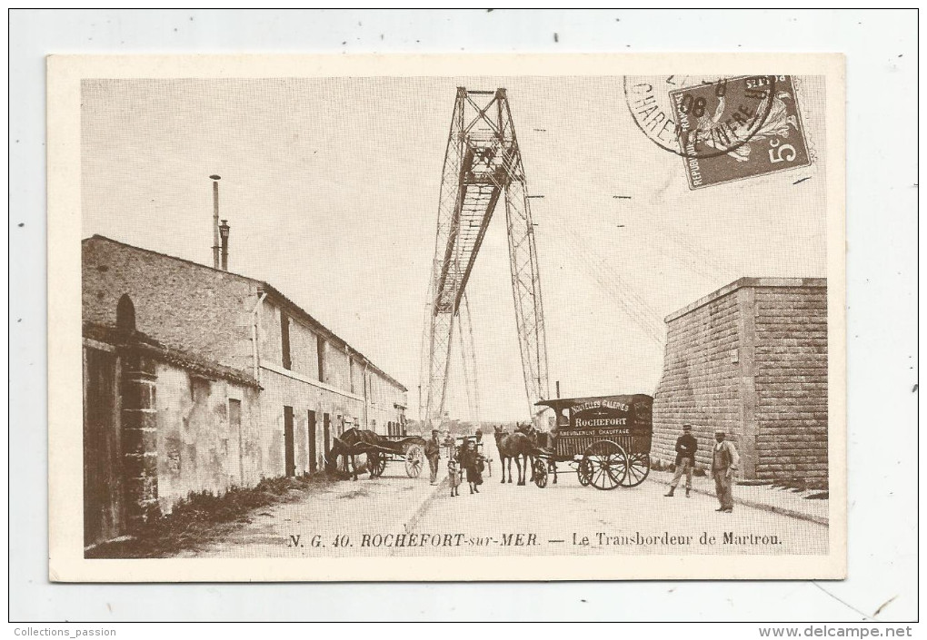 Cp , 17 , ROCHEFORT SUR MER , Le Transbordeur De MARTROU , La Belle époque En Charentes , Coll. C. Genet - Rochefort