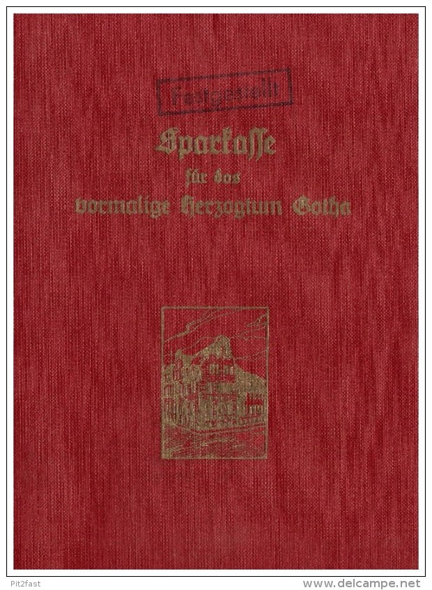 Sparbuch Der Sparkasse In Gotha , 1937 - 1944 , Emilia Piehler , Bank !!! - Gotha