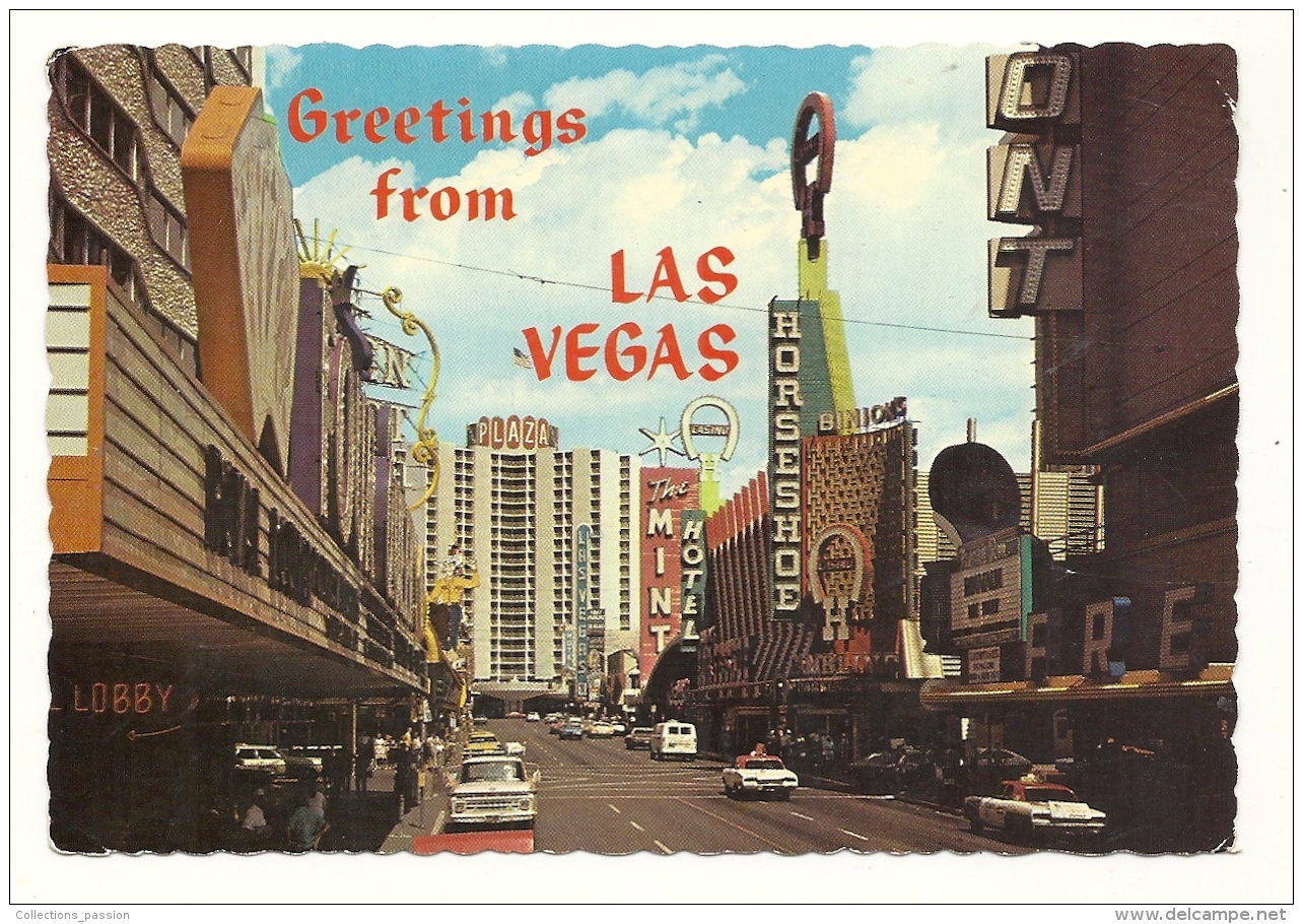 Cp, Etats-Unis, Las Vegas, View Of The World Famous Casino District - Las Vegas
