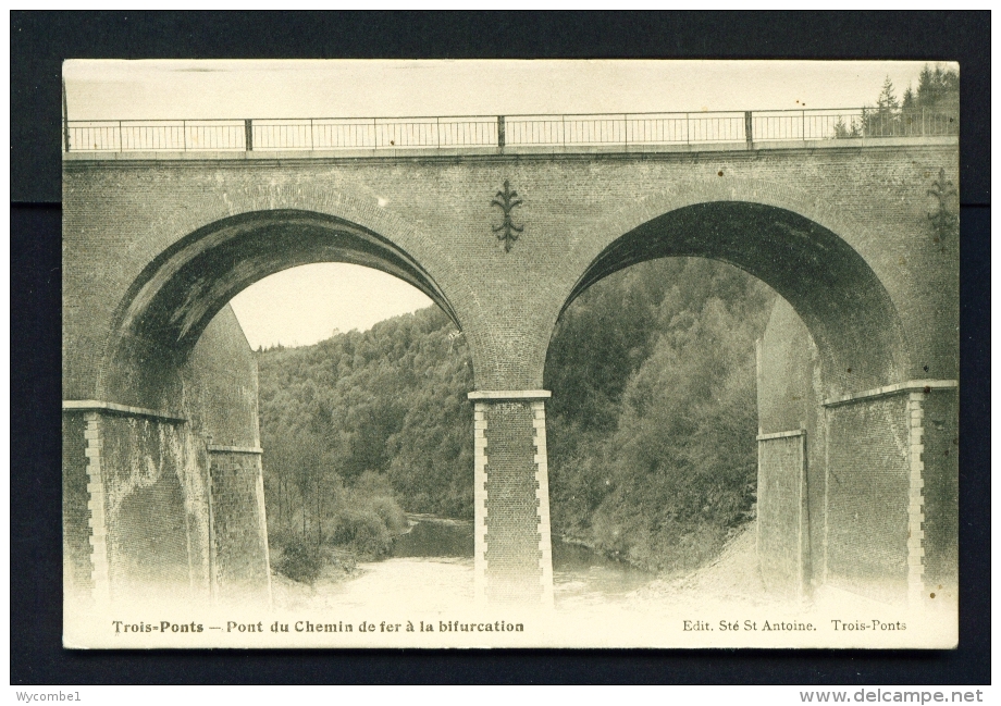 LUXEMBOURG  -  Trois-Ponts  Unused Vintage Postcard - Luxemburg - Town