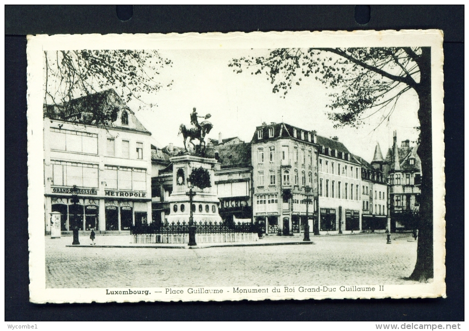 LUXEMBOURG  -  Place Guillaume  Used Vintage Postcard - Luxemburg - Town