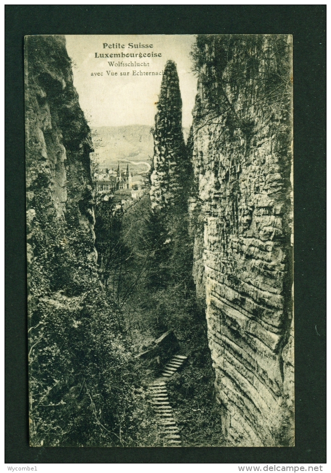 LUXEMBOURG  -  Echternach  Wolfsschlucht  Used Vintage Postcard - Echternach