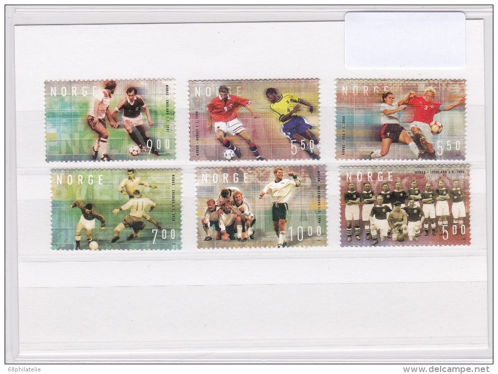 NORVEGE  TIMBRES THEME FOOTBALL - Unused Stamps