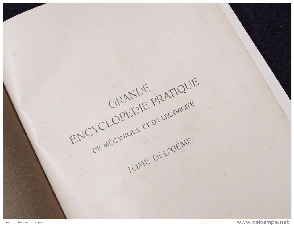 RARE GRANDE ENCYCLOPEDIE PRATIQUE DE MECANIQUE ET ELECTRICITE 1913  #.2