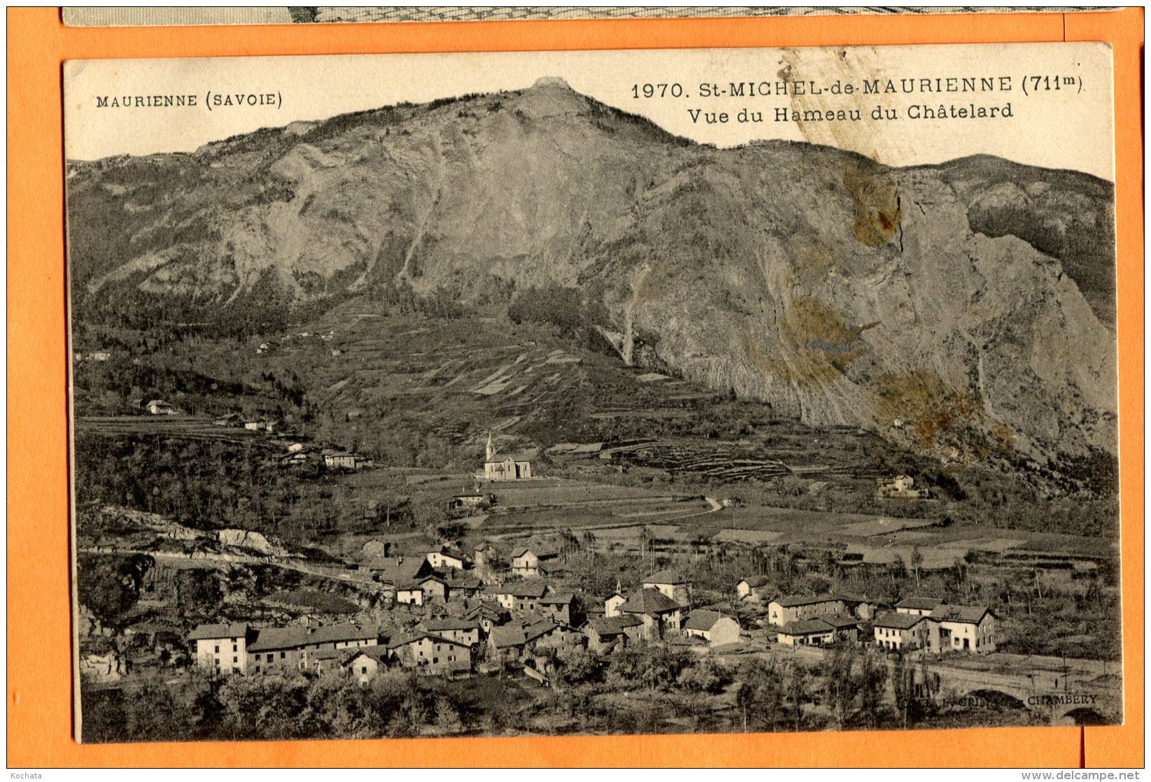 CAL845, Maurienne, Vue Du Hameau Du Châtelard, 1970 ,circulée 1916 Sous Enveloppe - Saint Michel De Maurienne