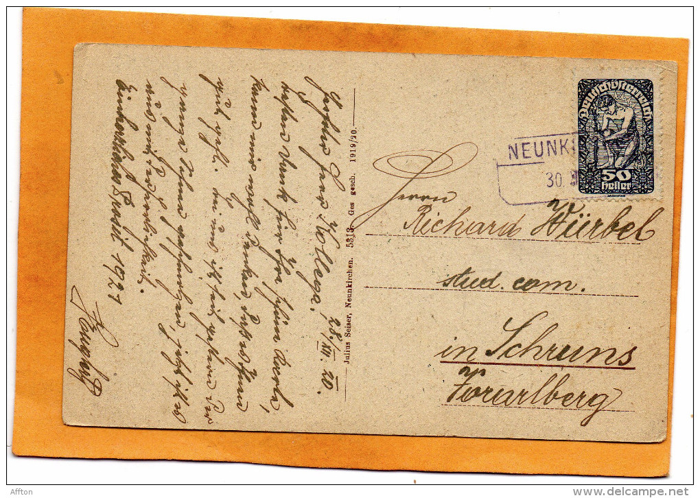 Neunkirchen NO 1920 Postcard - Neunkirchen