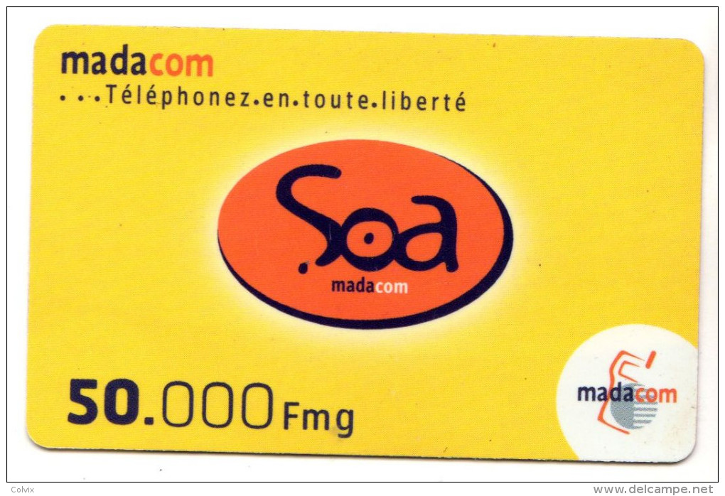 MADAGASCAR RECHARGE MADACOM 50 000 FMG - Madagaskar