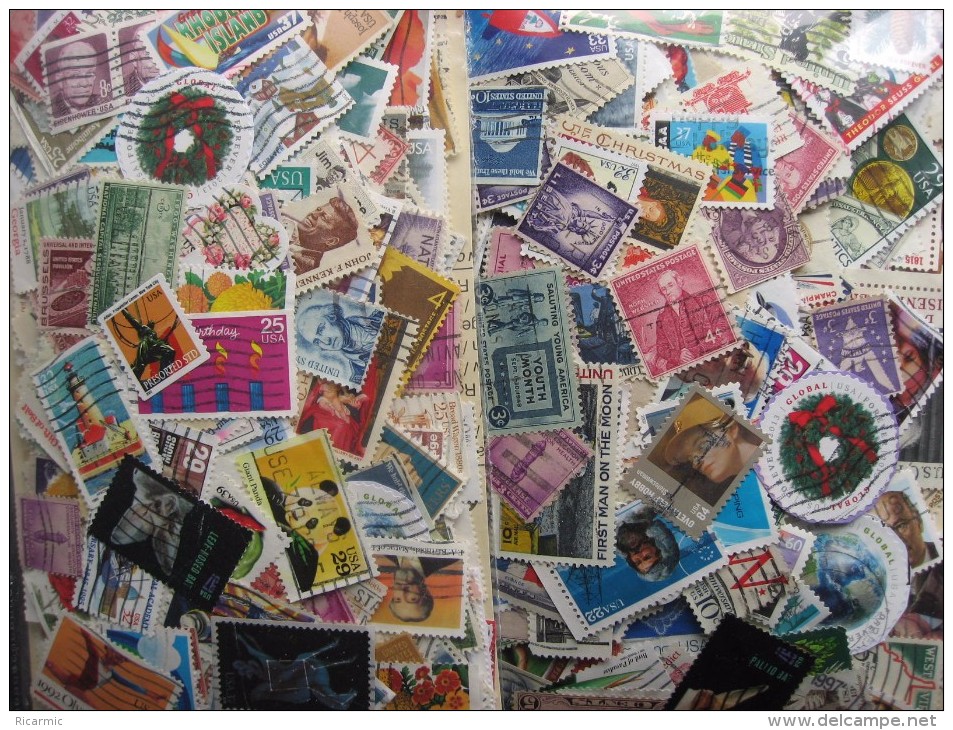 USA Colossal Mixture (duplicates, Mixed Condition) 2000 About 51% Commemoratives, 49% Definitives - Vrac (min 1000 Timbres)