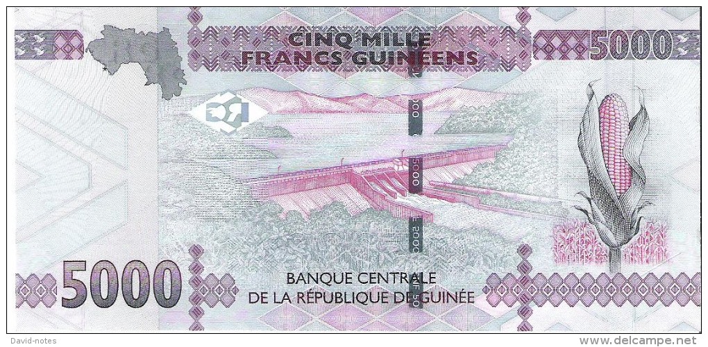 Guinea - Pick New - 5000 Francs 2015 - Unc - Guinea