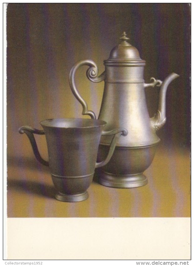 44306- COFFEE POT AND CUP, MEISSEN IRON PORCELAIN - Porzellan