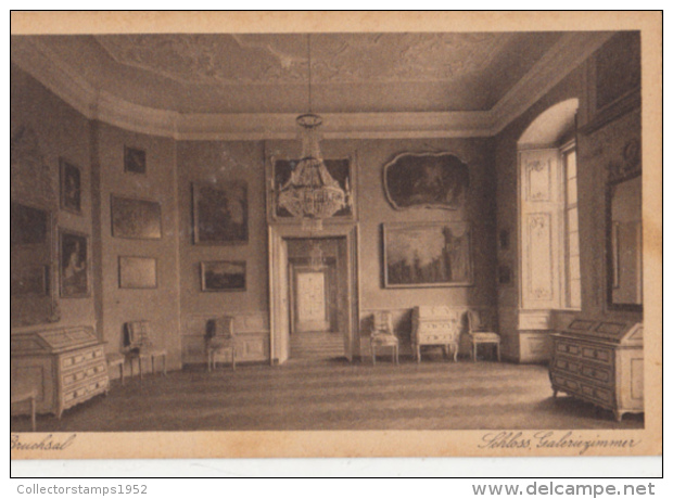 44454- BRUCHSAL CASTLE- GALLERY ROOM - Bruchsal