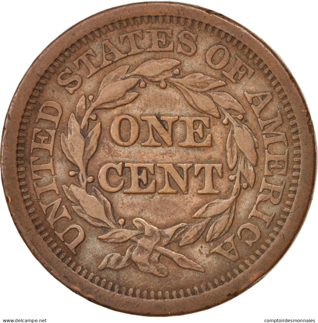 Monnaie, États-Unis, Braided Hair Cent, Cent, 1851, U.S. Mint, Philadelphie - 1840-1857: Braided Hair (Capelli Intrecciati)