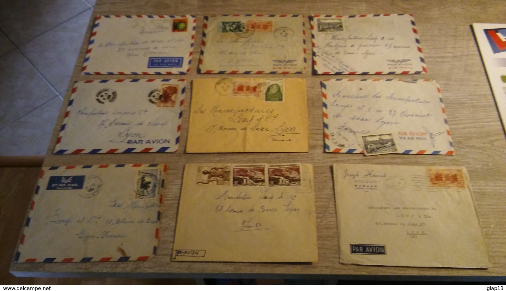 LOT DE 35 ENVELOPPES DES COLONIES FRANCAISES - Collections